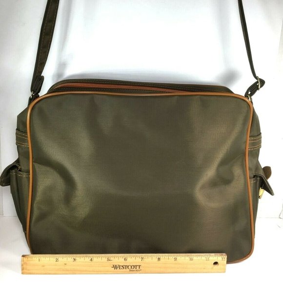 Mr Roberts RARE Olive Green Carry On Travel Bag - Picture 7 of 12